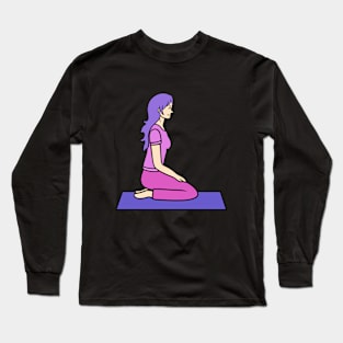 Vajrasana yoga Long Sleeve T-Shirt